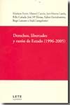 Portada de Derechos, libertades y razón de Estado (1996-2005)