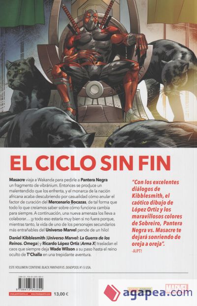 100% Marvel coediciones pantera negra vs.masacre