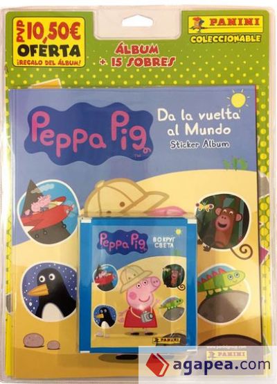 Blíster Álbum y 15 sobre Peppa PIg 2017