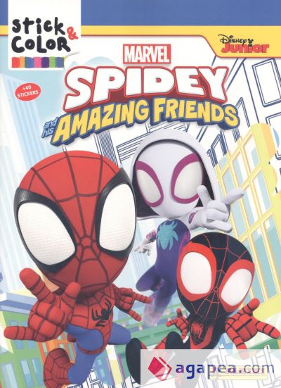 Spiderman And Friends Stick & Color