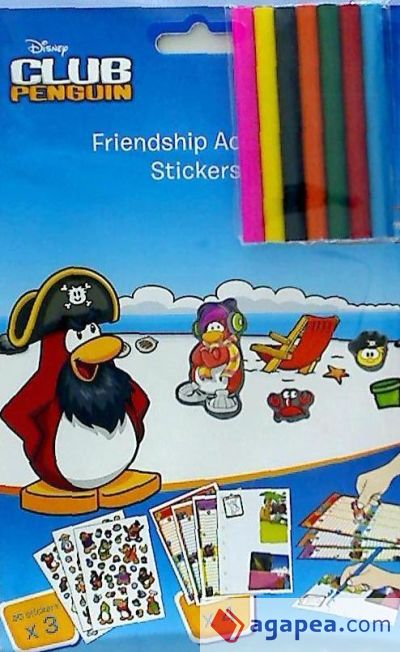 CLUB PENGUIN: FRIENDSHIP ACTIVITY STICKERS - DISNEY COMPANY - 8018190049428