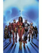 Portada de Marvel Omnibus. Los Nuevos Vengadores de Brian Michael Bendis 1