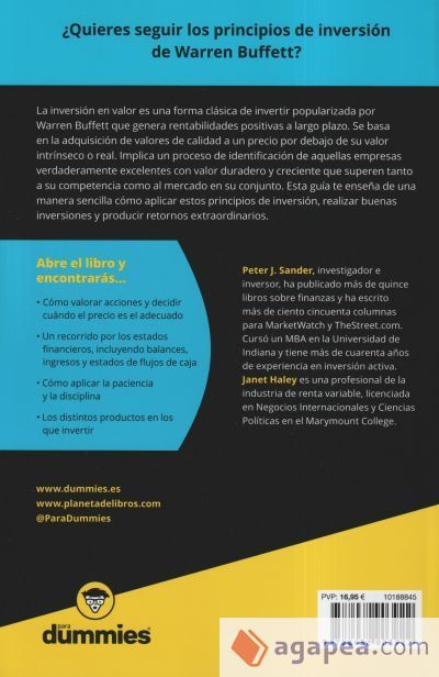 Inversi&oacute;n en valor para Dummies