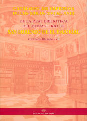 Portada de Catálogo de impresos de los siglos XVI al XVIII de la Real Biblioteca del Monasterio de San Lorenzo de El Escorial. Vol. III, Siglo XVII