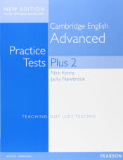 Portada de CAMBRIDGE ADVANCED VOLUME 2 PRACTICE TESTS PLUS NEW EDITION STUDENTS' BO