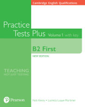 Portada de Cambridge English Qualifications: B2 First Practice Tests Plus Volume 1 with Key