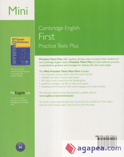 MINI PRACTICE TESTS PLUS: CAMBRIDGE ENGLISH FIRST