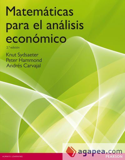 Matem&aacute;ticas para el an&aacute;lisis econ&oacute;mico