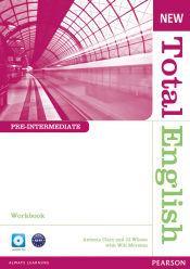 Portada de NEW TOTAL ENGLISH PRE-INTERMEDIATE WORKBOOK WITHOUT KEY AND AUDIO CD PAC