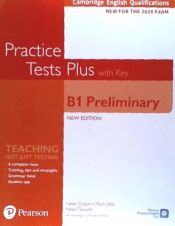 Portada de Cambridge English Qualifications: B1 Preliminary Practice Tests Plus with Key