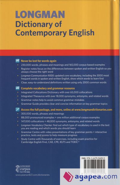 LONGMAN DICTIONARY OF CONTEMPORARY ENGLISH 6 CASED AND ONLINE