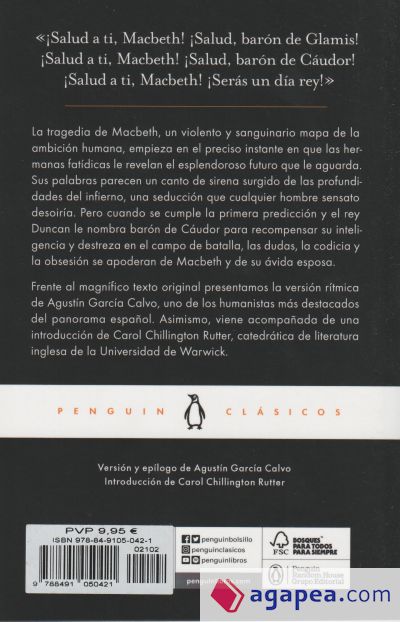 Macbeth (edición bilingüe) (Penguin Clásicos) : Shakespeare