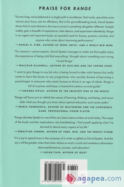 Range: Why Generalists Triumph in a Specialized World