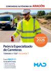 Pe&oacute;n/a Especializado de Carreteras. Temario volumen 1 y Test. Comunidad Aut&oacute;noma de Arag&oacute;n
