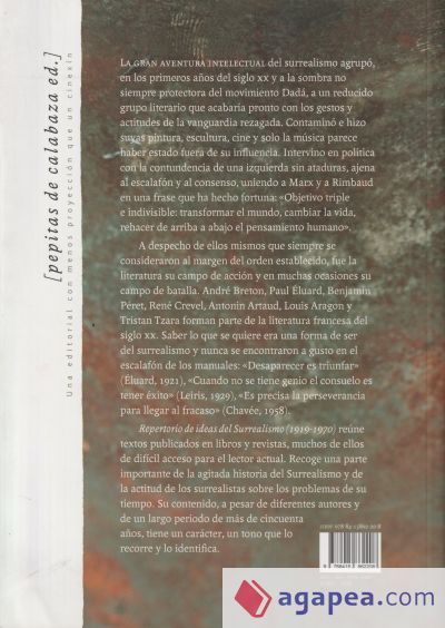 Repertorio de ideas del Surrealismo (1919-1970)