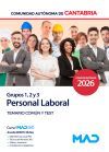 Personal Laboral Grupos 1, 2 y 3. Temario com&uacute;n y test. Comunidad Aut&oacute;noma de Cantabria