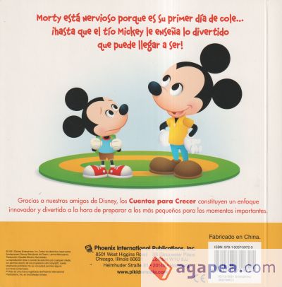 EL PRIMER DIA DE COLE. DISNEY CUENTOS PARA CRECER: ¡LEVANTA LAS SOLAPAS PARA DESCUBRIR UNA SORPRESA!