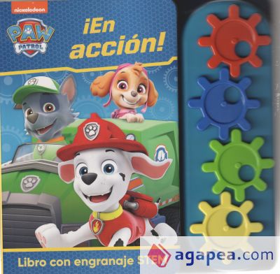 EN ACCION PATRULLA CANINA: LIBRO CON ENGRANAJE STEM