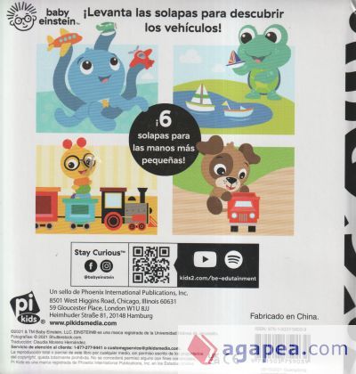 LEVANTA Y APRENDE. MIS PRIMEROS VEH&Iacute;CULOS. BABY EINSTEIN