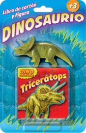 Portada de TRICERATOPS LIBRO DE CARTON Y FIGURA DINOSAURIO