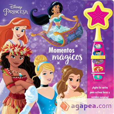 Momentos Magicos-Princesas Disney-Libro Con Varita Magica