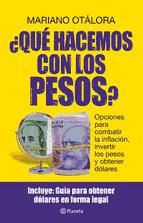 Portada de ¿Qué hacemos con los pesos? (Ebook)