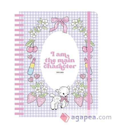 Agenda escolar semanal 2023-2024 "I am the main character" Isa Muguruza