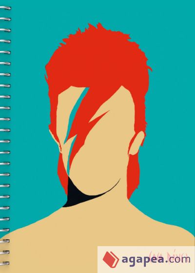 Cuaderno A5 rústica "David Bowie"