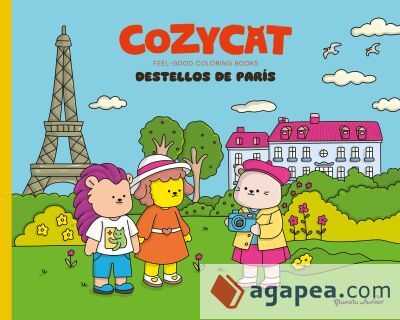 Cozy Cat. Destellos de Par&iacute;s: Feel Good Coloring Books