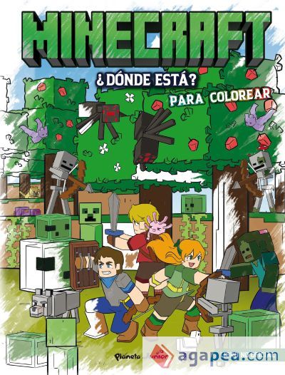 Minecraft. &iquest;D&oacute;nde est&aacute;? Para colorear