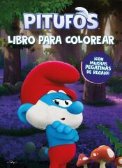 Portada de Pitufos. Libro para colorear: Con pegatinas