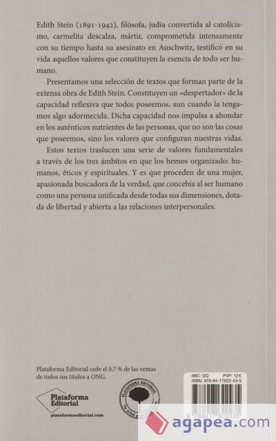 Edith Stein. Palabras para el diálogo