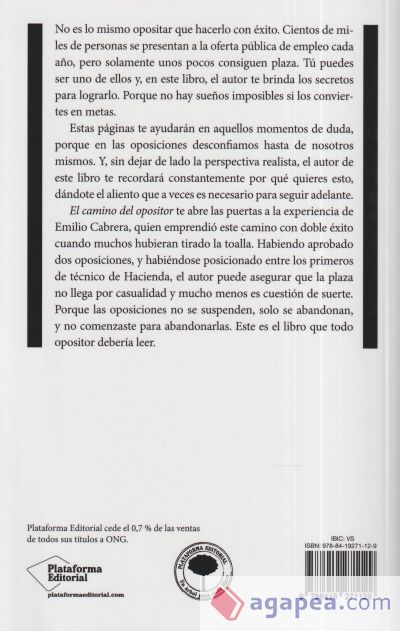 El camino del opositor El camino del opositor