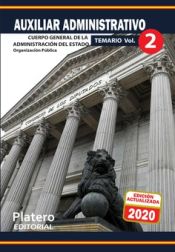 Portada de AUXILIAR ADMINISTRATIVO DE LA ADMINISTRACIÓN DEL ESTADO. TEMARIO.VOLUMEN 2