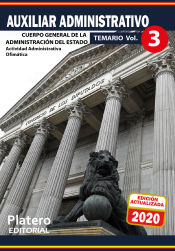 Portada de AUXILIAR ADMINISTRATIVO DE LA ADMINISTRACIÓN DEL ESTADO.TEMARIO. VOLUMEN 3