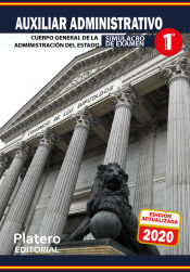 Portada de Auxiliar Administrativo. Cuerpo General de la Administración del Estado. Simulacro de examen Ejercicio 1º