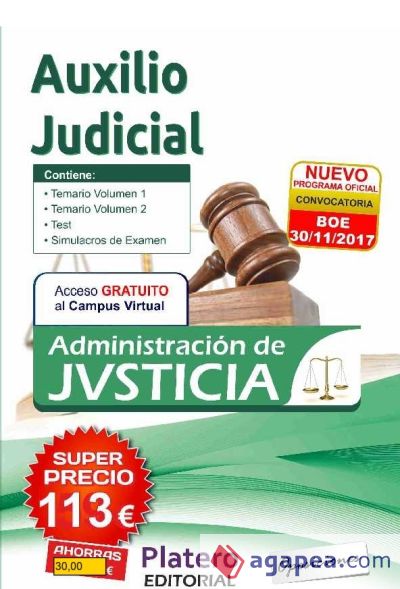 Auxilio Judicial de la Administración de Justicia. Pack ahorro