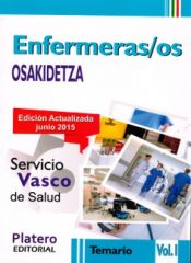 Portada de Enfermero/a del Servicio Vasco de Salud (Osakidetza). Temario, volumen I