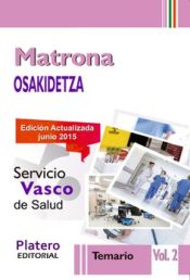 Portada de Matronas del Servicio Vasco de Salud (Osakidetza). Temario, volumen II