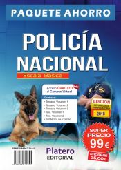 Portada de Policía Nacional Escala Básica. Paquete Ahorro