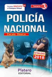 Portada de Policía Nacional Escala Básica. Temario Volumen III