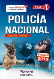 Portada de Policía Nacional Escala Básica. Test Volumen I