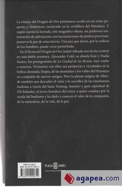 MEMORIAS DEL AGUILA Y DEL JAGUAR 2. EL REINO DEL DRAGON DE ORO - ISABEL  ALLENDE - 9788401020612