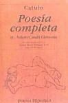 Poesía completa. (C. Valerii Catulli Carmina)