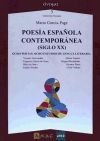Poesía española contemporánea (siglo XX) : ocho poetas, ocho estudios de lengua literaria