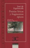 Poes&iacute;as l&iacute;ricas y fragmentos &eacute;picos