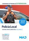 Polic&iacute;a Local de Extremadura. Temario Parte Espec&iacute;fica volumen 2. Ayuntamientos de Extremadura