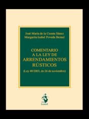 Portada de Comentario a la Ley de Arrendamientos Rústicos. Ley 49/2003, de 26 de Noviembre