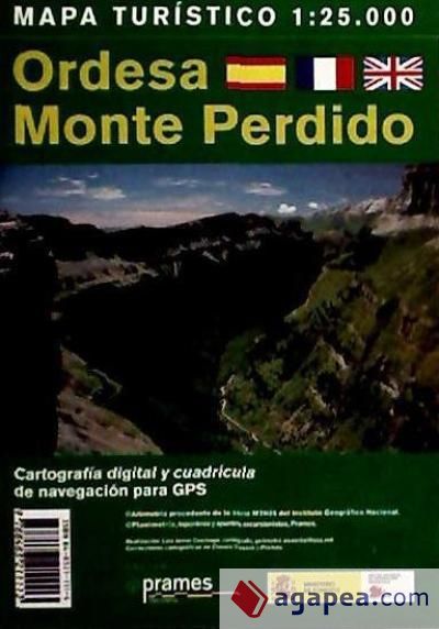 Mapa turístico de Ordesa y Monte Perdido