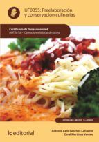 Portada de Preelaboración y conservación culinarias. HOTR0108 (Ebook)
